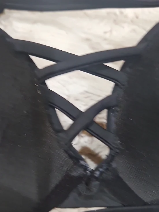 Hollister Black Bra Top with Tag Detail - Picture 4 of 5